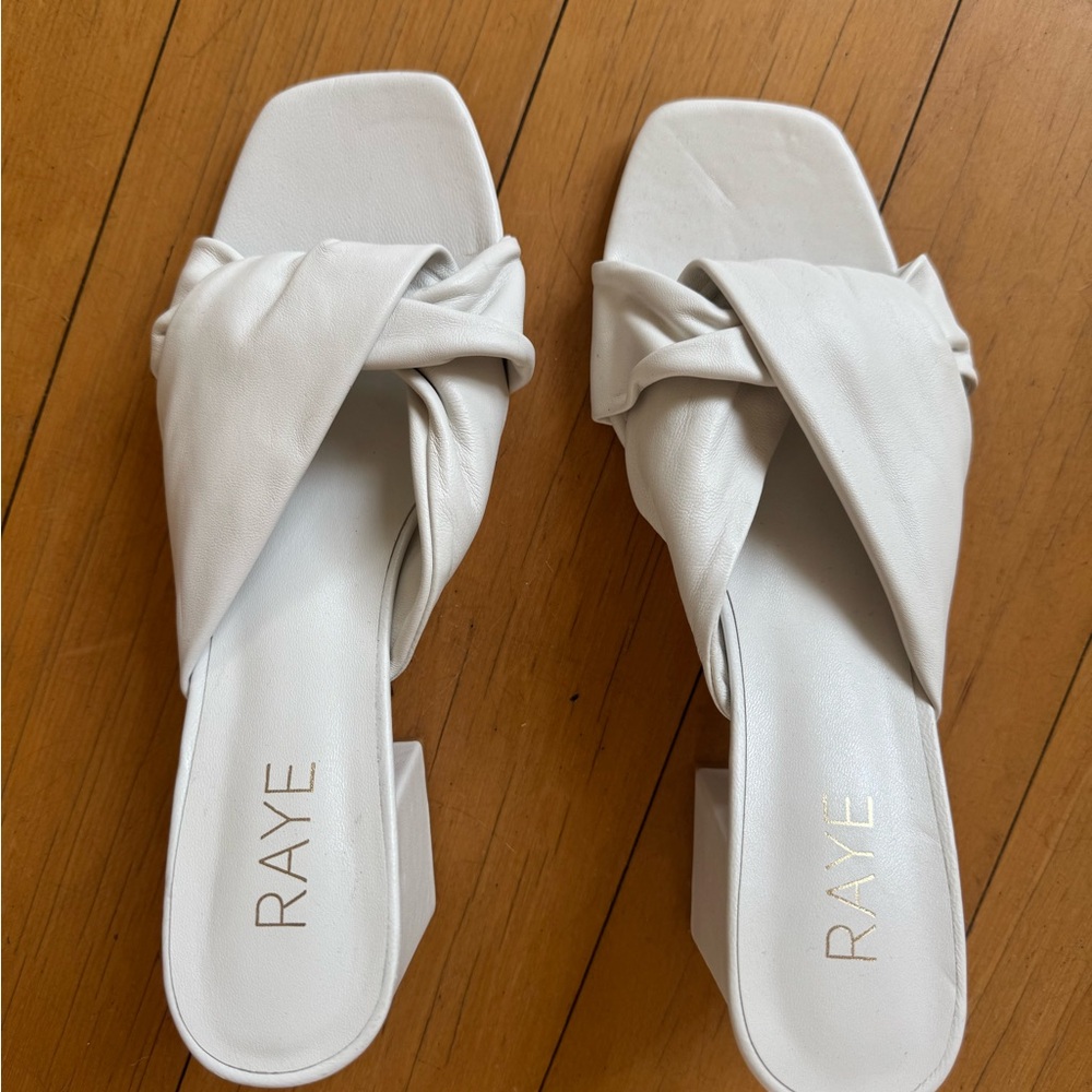 RAYE Women's Cream Knotted Sandals